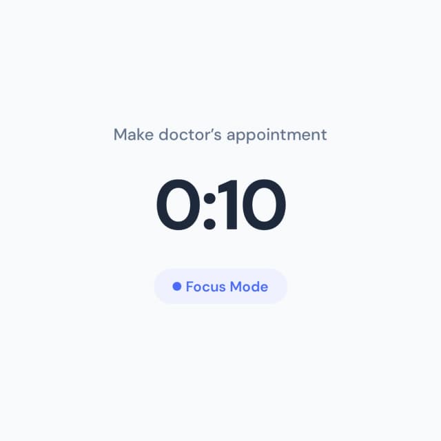 nonne — Focus mode with timer